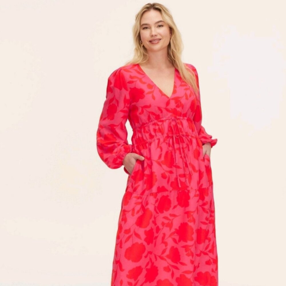 Kate Spade × Target rose maxi dress NWT